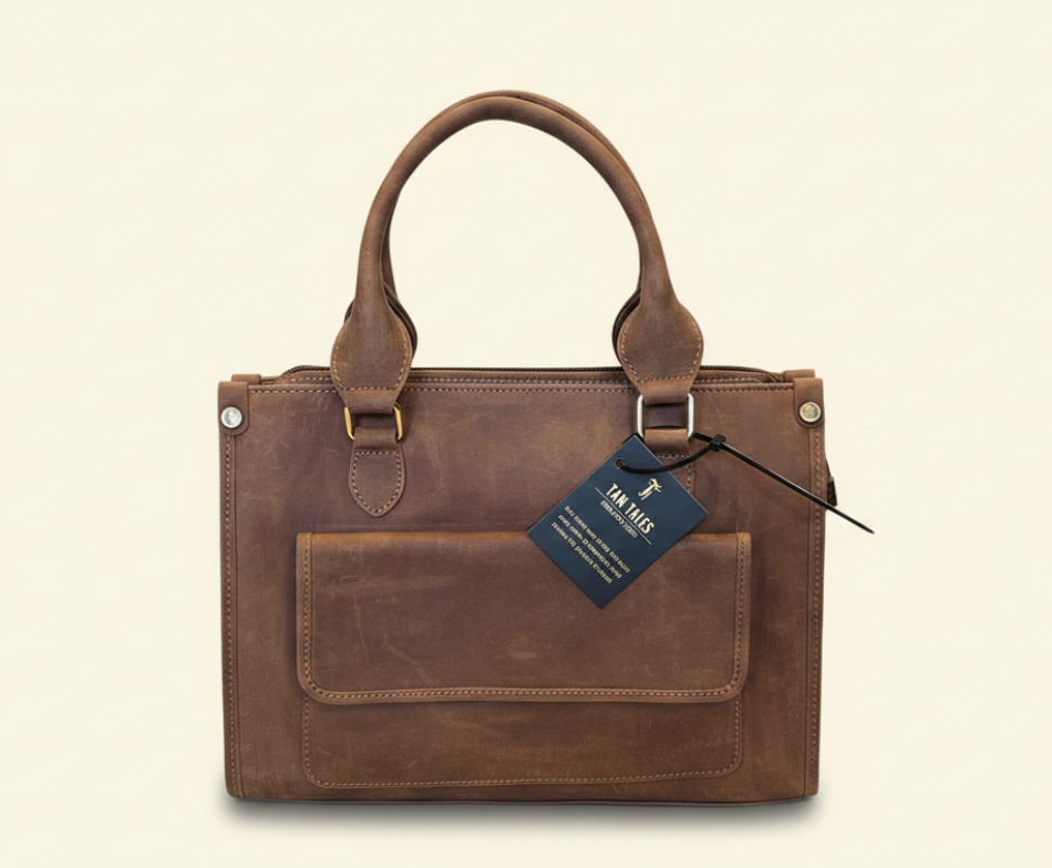 Nomad Satchel – Oil Pull-Up Leather