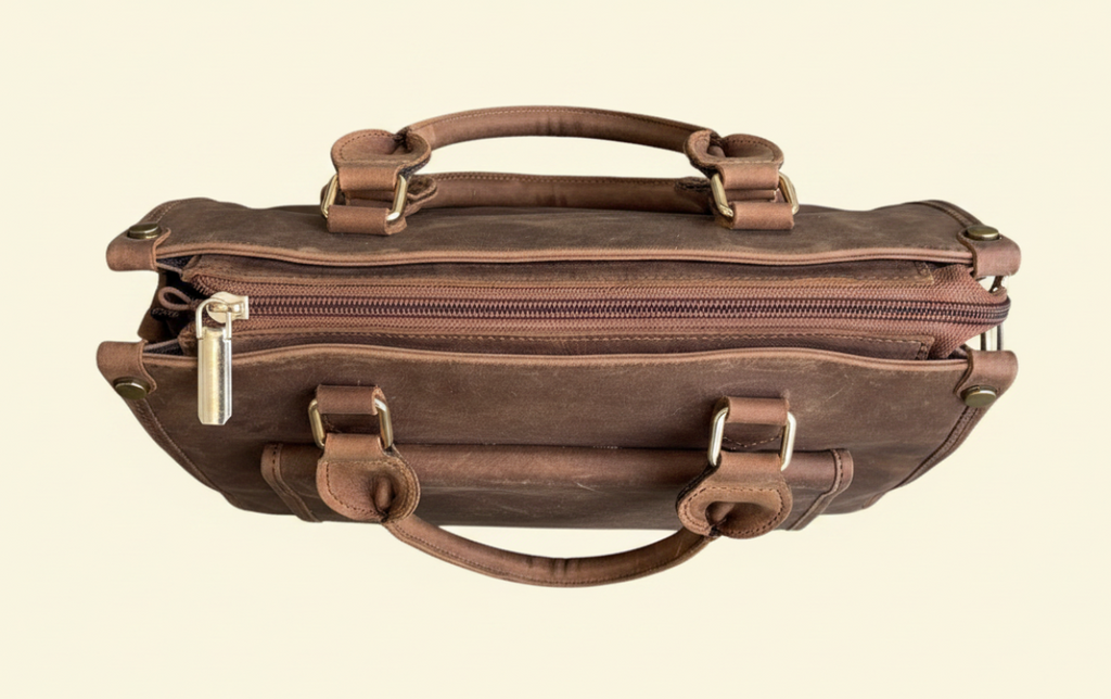 Nomad Satchel – Oil Pull-Up Leather