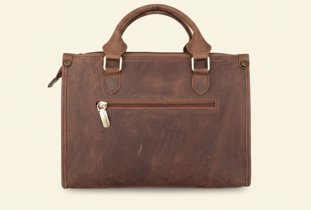 Nomad Satchel – Oil Pull-Up Leather