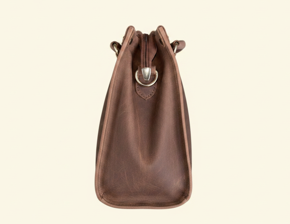 Nomad Satchel – Oil Pull-Up Leather