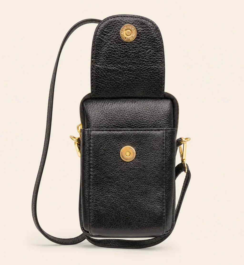 Tan Tales Leather Phone Bag