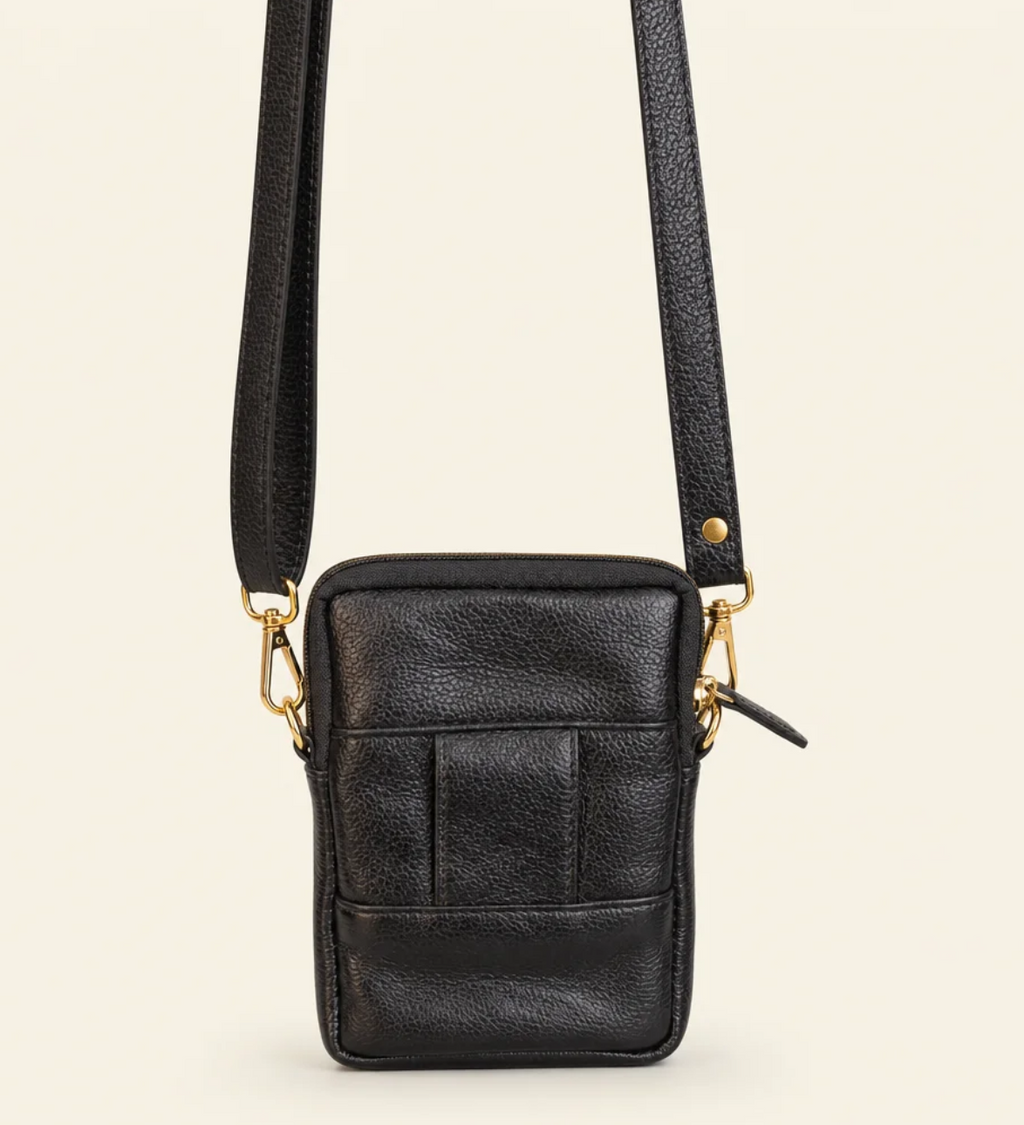 Tan Tales Leather Phone Bag