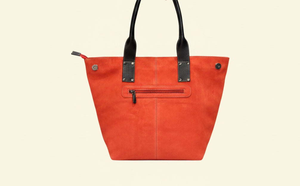 Tan Tales Suede Tote Bag