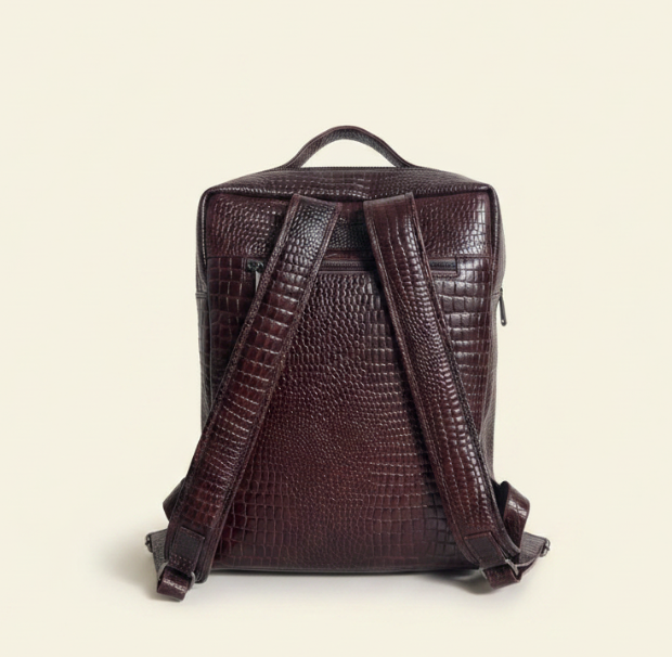 Tan Tales Multi-Pocket Leather Backpack