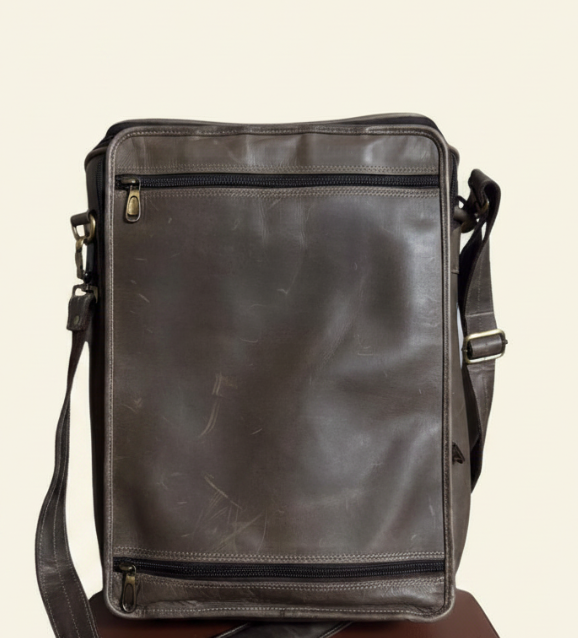 Tan Tales Distressed Leather Convertible Backpack