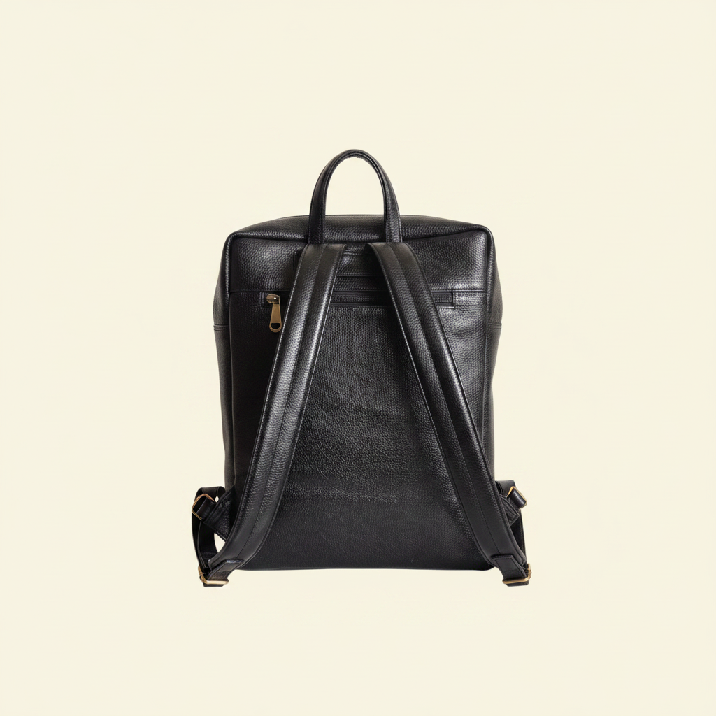 Black Backpack - Back Held