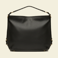 Pebbled Leather Slouch Hobo Bag