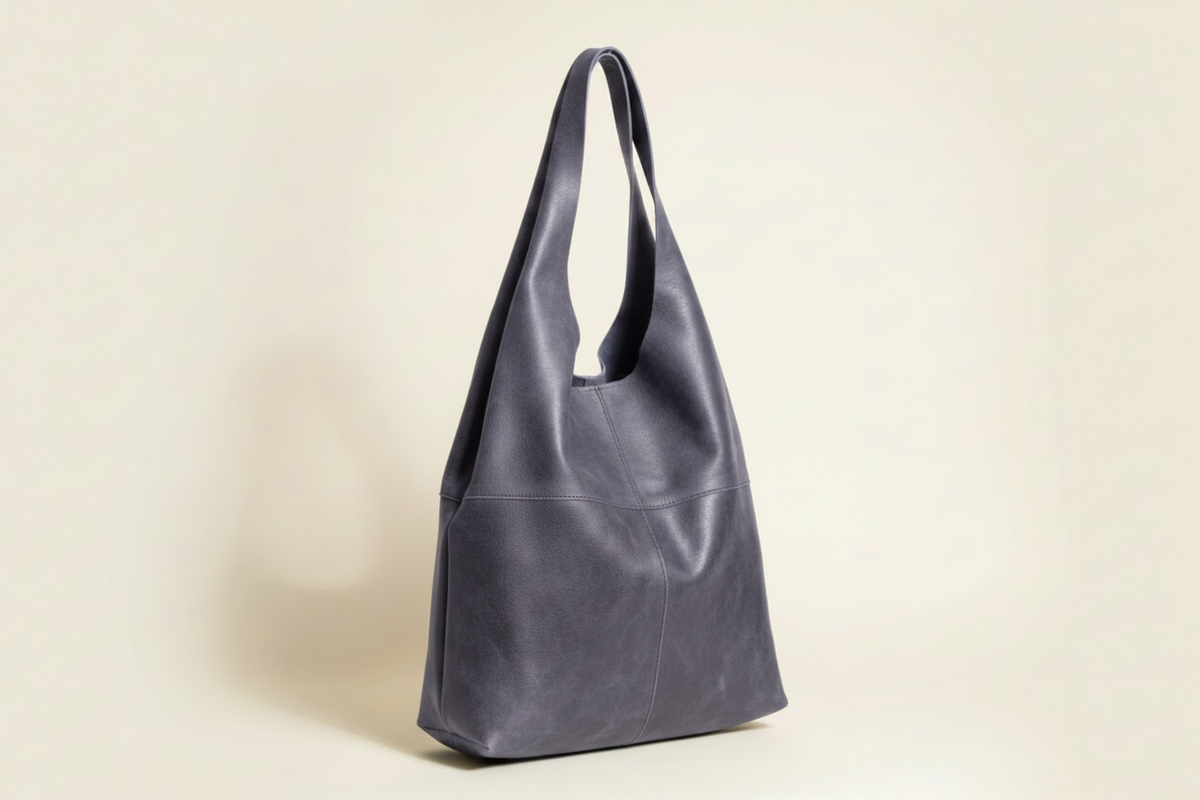 Blue Tote - Standing 3/4 Cream BG