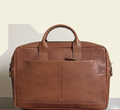 Tan Tales Leather Laptop brown Tote