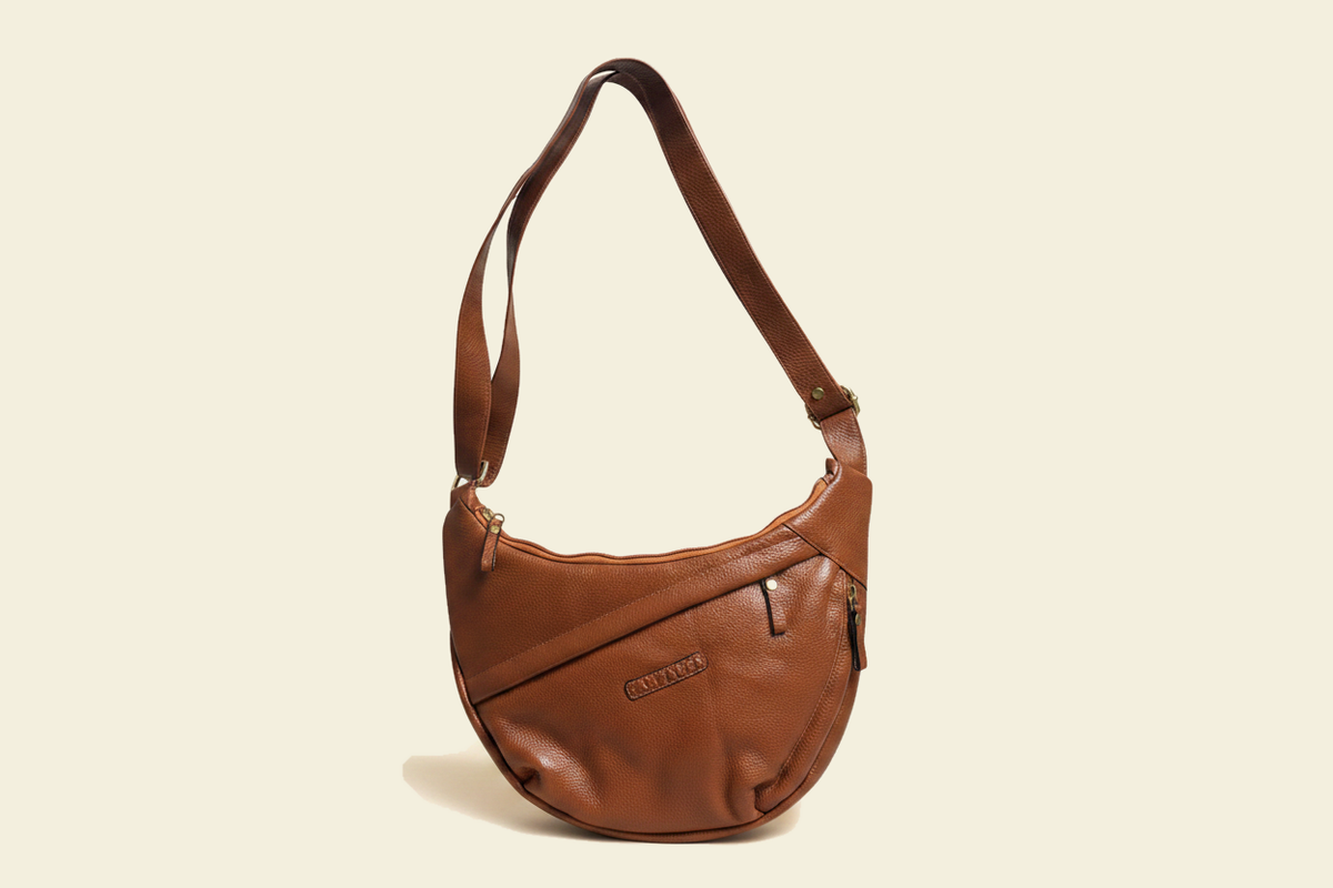Tan Tales Luna Crescent Hobo Bag