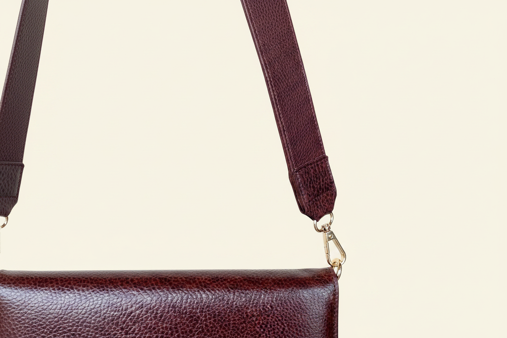 Burgundy City Sling - Strap Detail