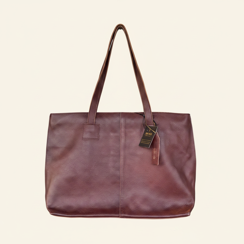 Burgundy Tote - Front