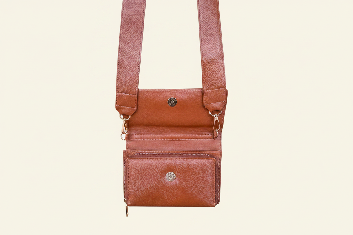 Cognac City Sling - Back Open