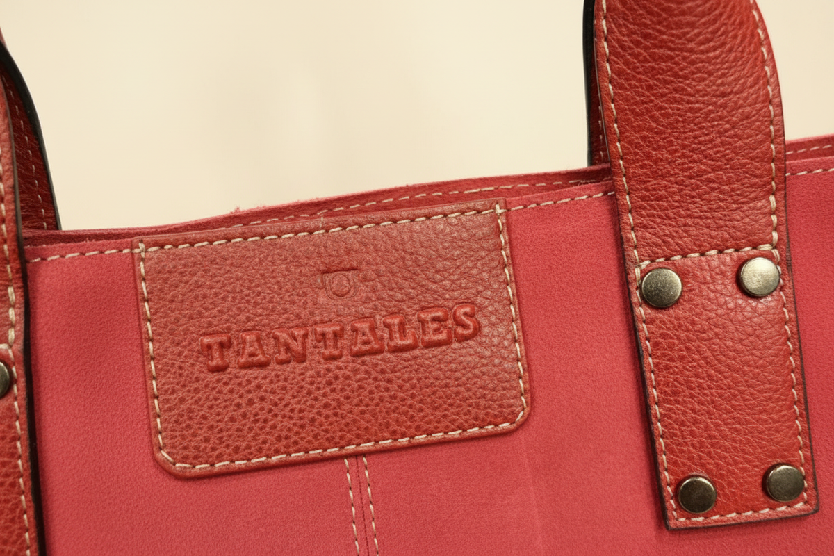 Crimson Logo Detail – Cream BG