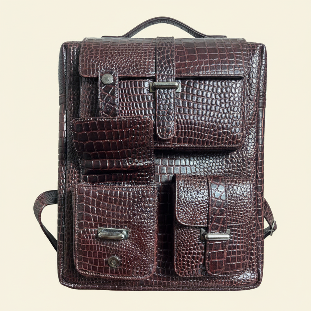 Croc Backpack - Pocket Detail