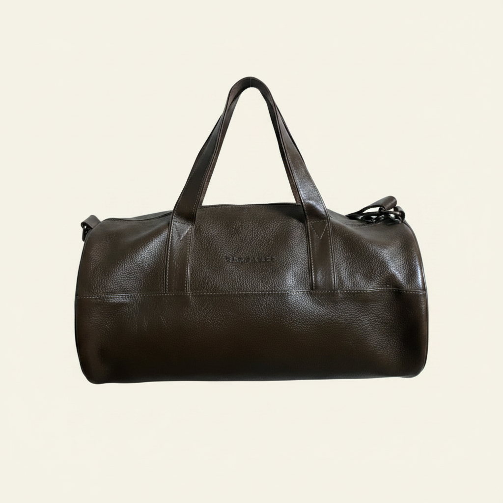 Dark Brown Duffle - Front