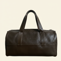 Dark Brown Duffle - Logo Detail