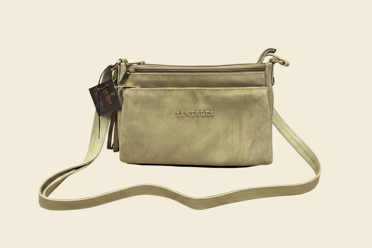 Tan Tales Suede Crossbody