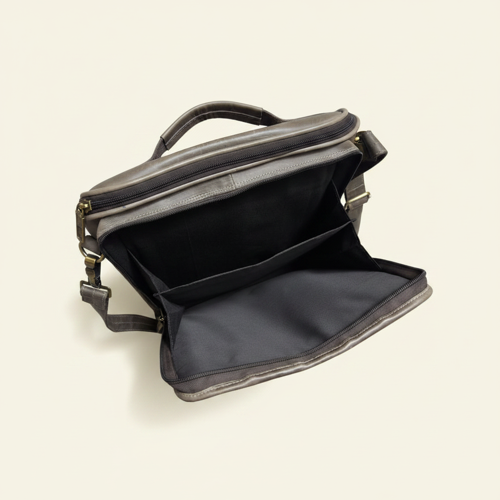 Grey Backpack - Open Top