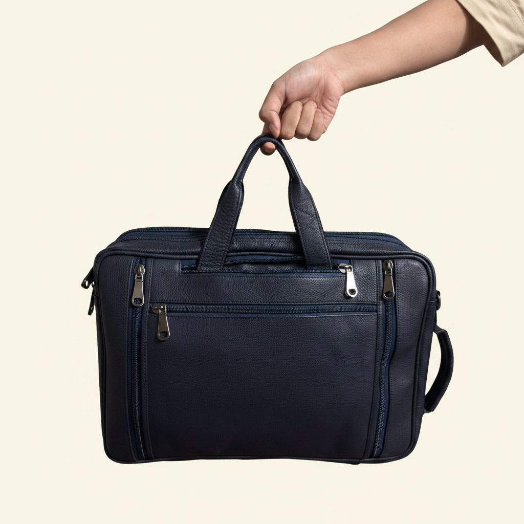 Navy Backpack - Side