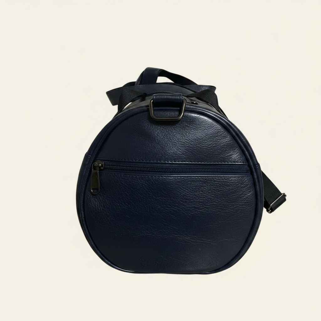 Navy Duffle - End Zip