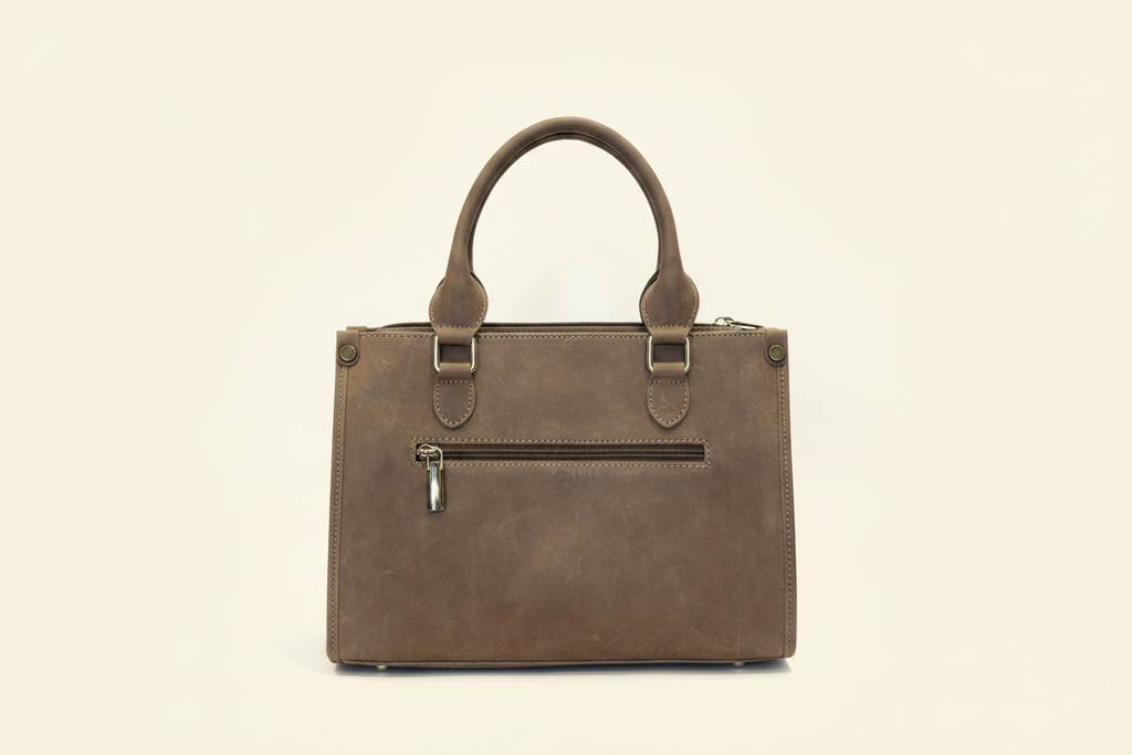 Nomad Satchel Dark Brown - Back