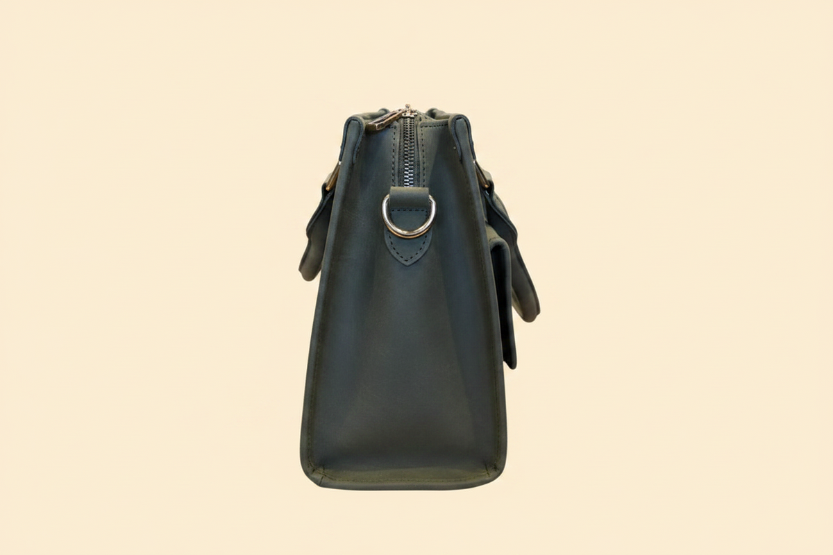 Nomad Satchel – Oil Pull-Up Leather
