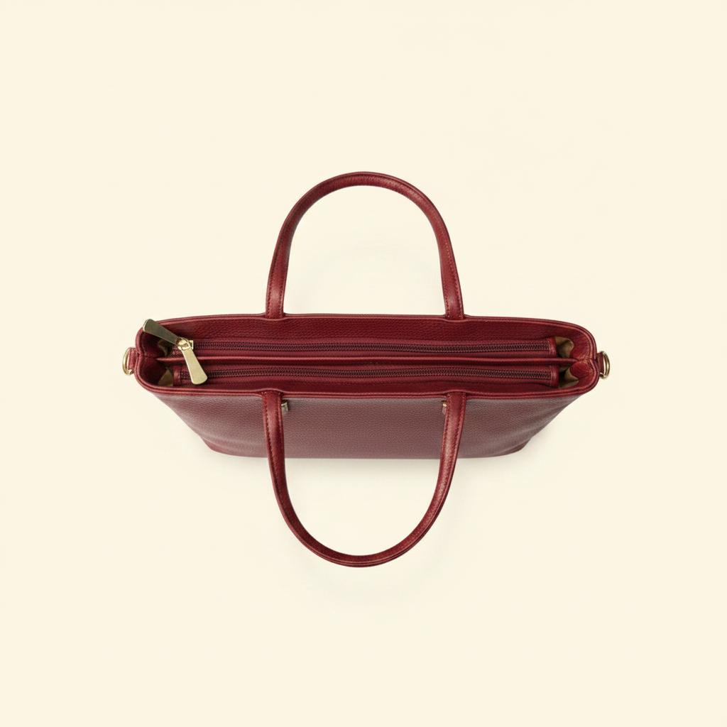 Red Dome Tote - Top