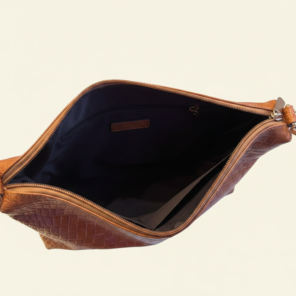 Tan Crossbody - Interior