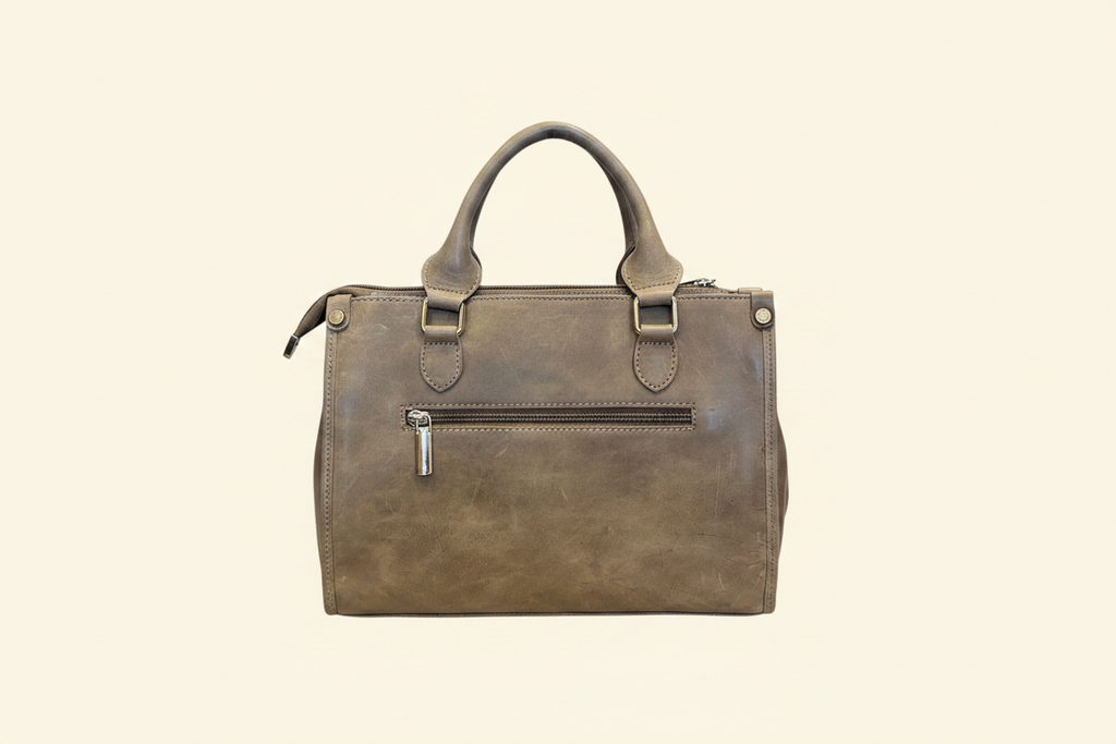 Tan Leather Bag - Back