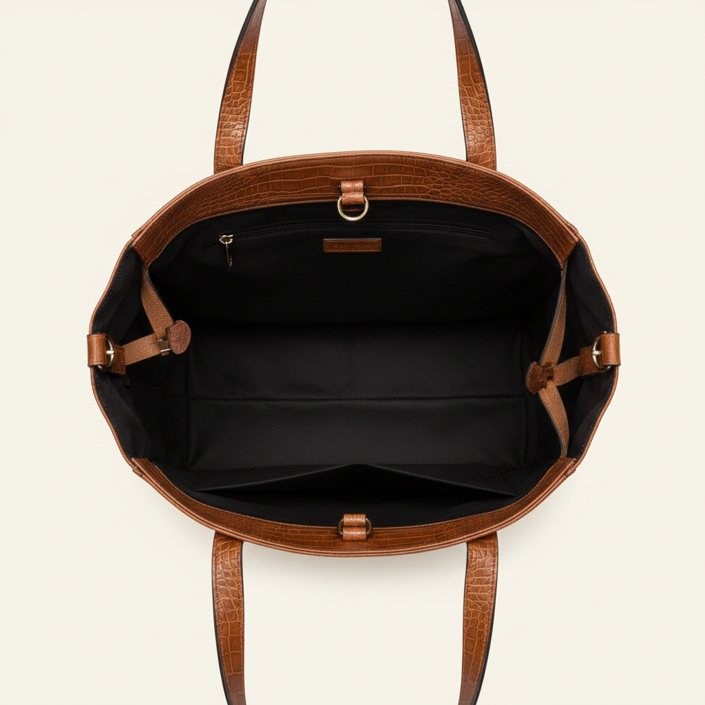 Tan Tote - Interior