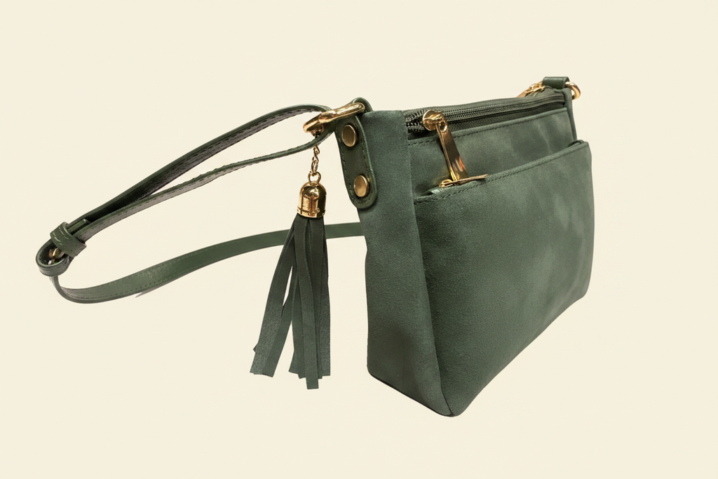 Tan Tales Suede Crossbody