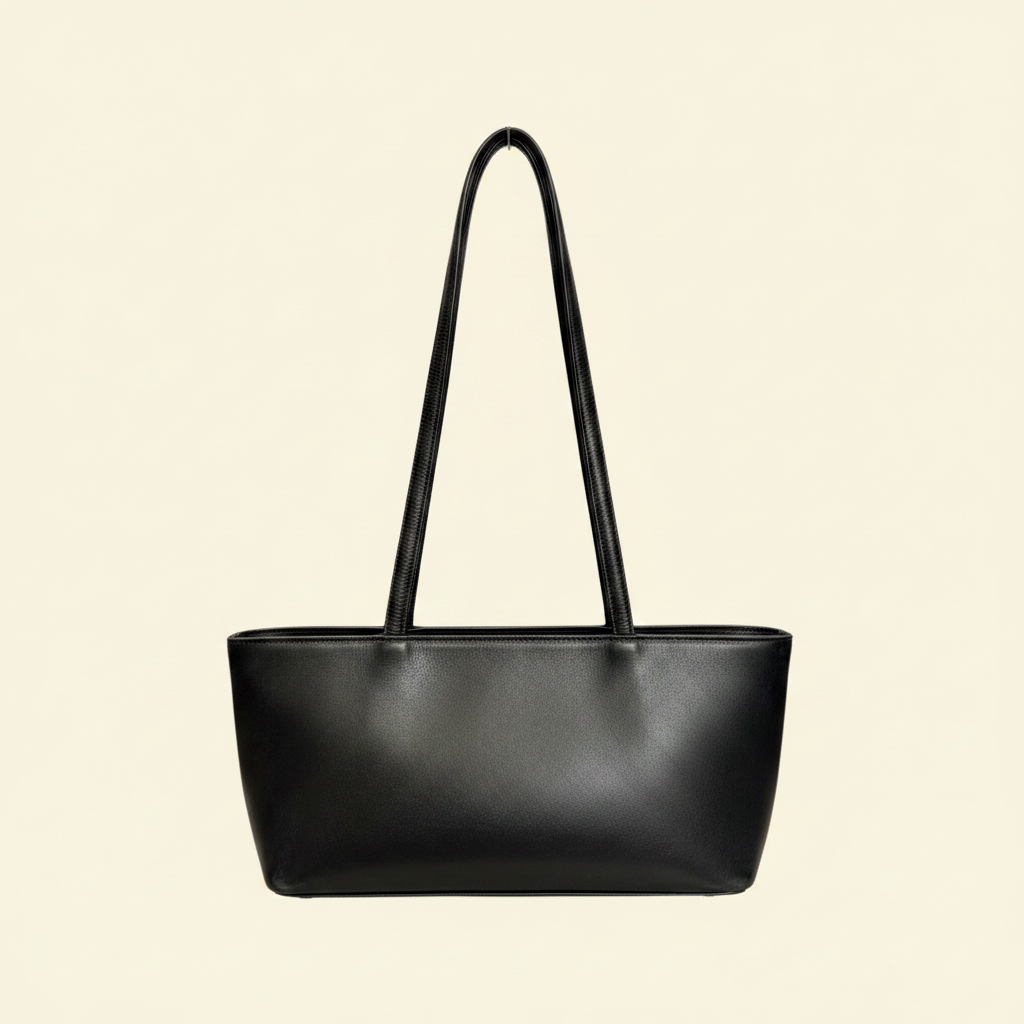 Two-tone Black Tote - Back